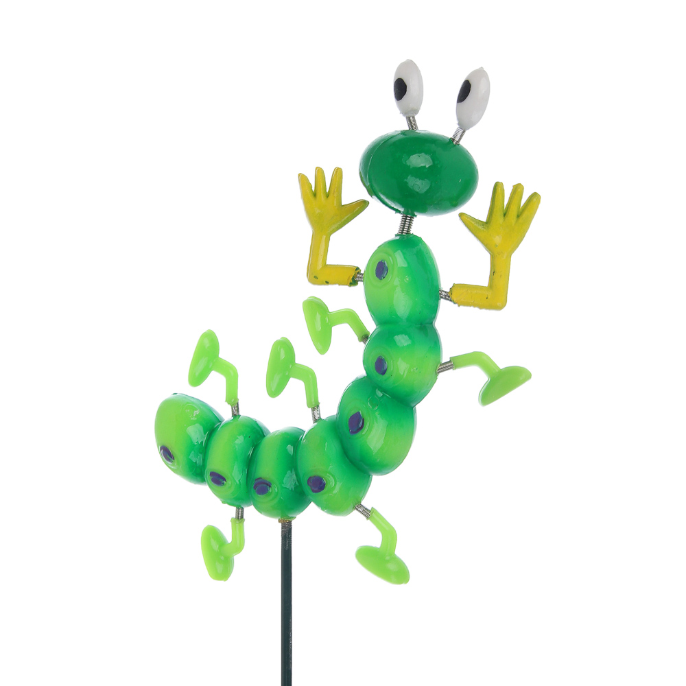 Фигурка на стержне "Гусеница" тм INBLOOM, 12х7х60см, пластик, металл - #4