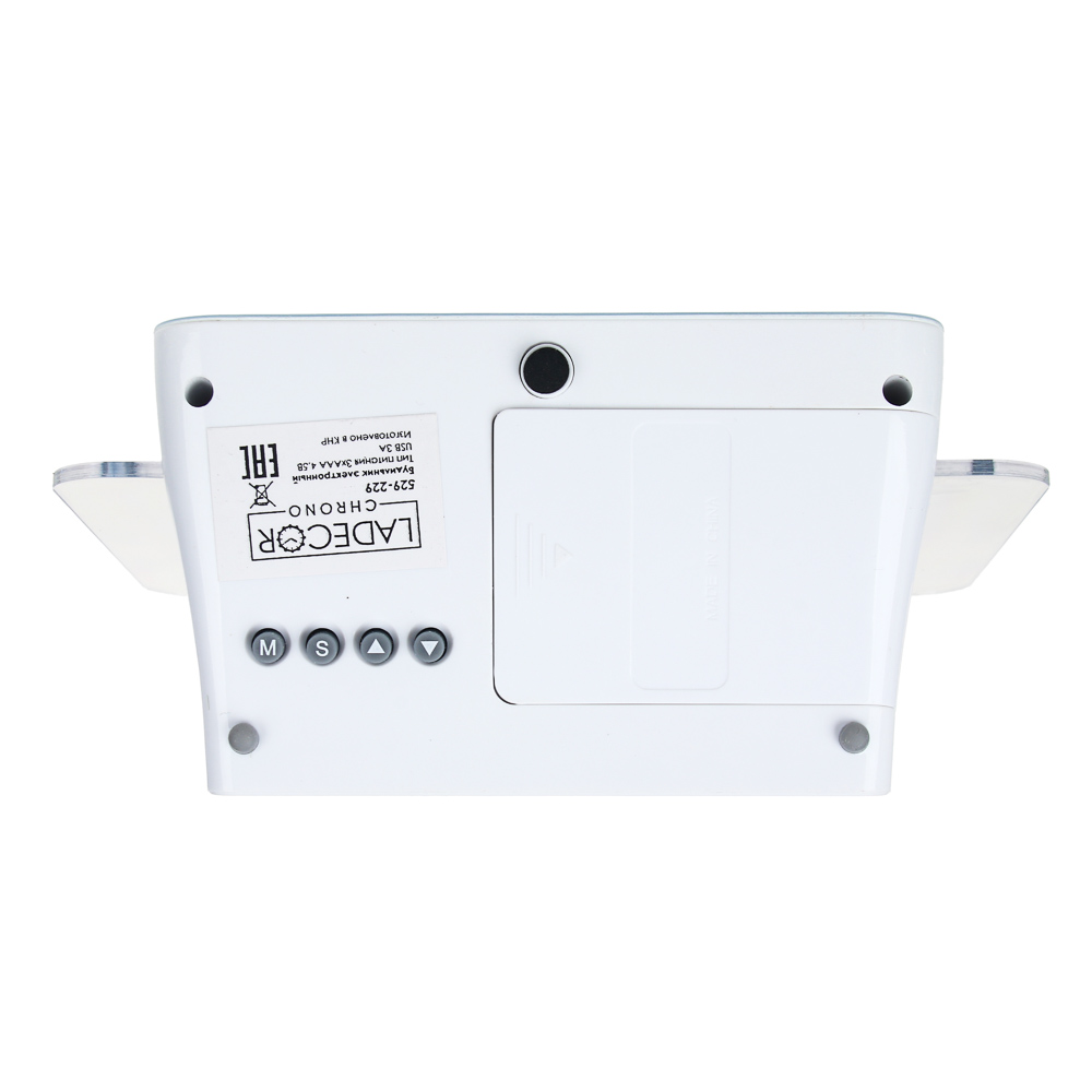 Будильник электронный LADECOR CHRONO LED, с доской для записей, 14х12х6,5 см - #4