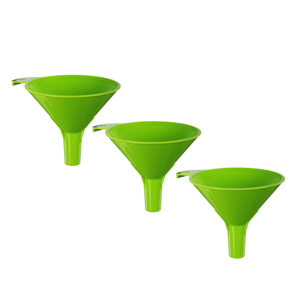 Набор воронок 3шт, пластик, d8см, 2 цвета - #1