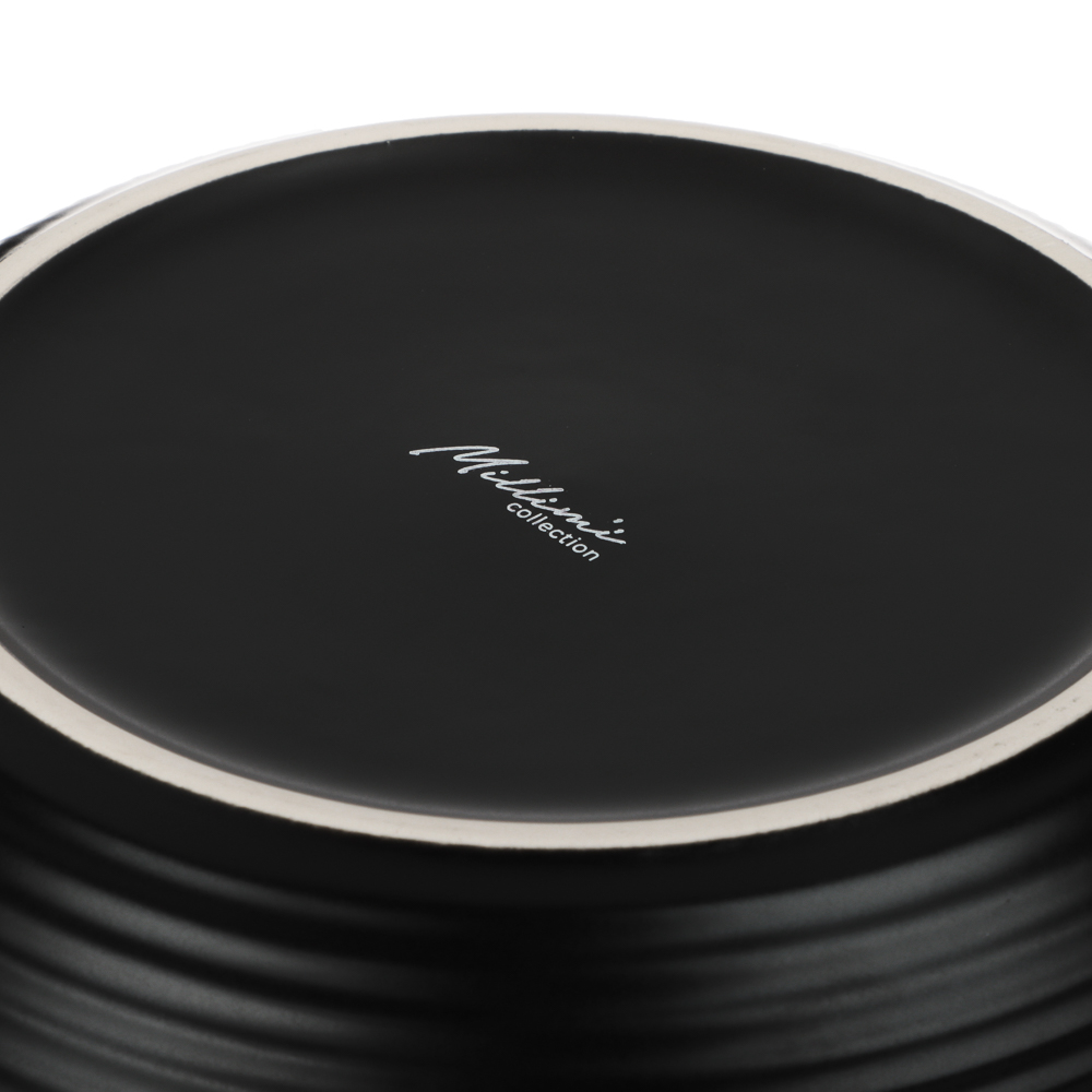MILLIMI Монблан тарелка для супа 20x5см, 800мл, керамика, черный - #7
