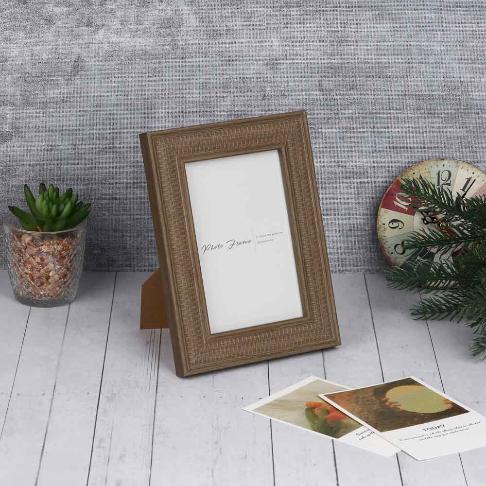 Фоторамка, 10х15 см, полистирол, цвет коричневый, арт.3-35 - #4