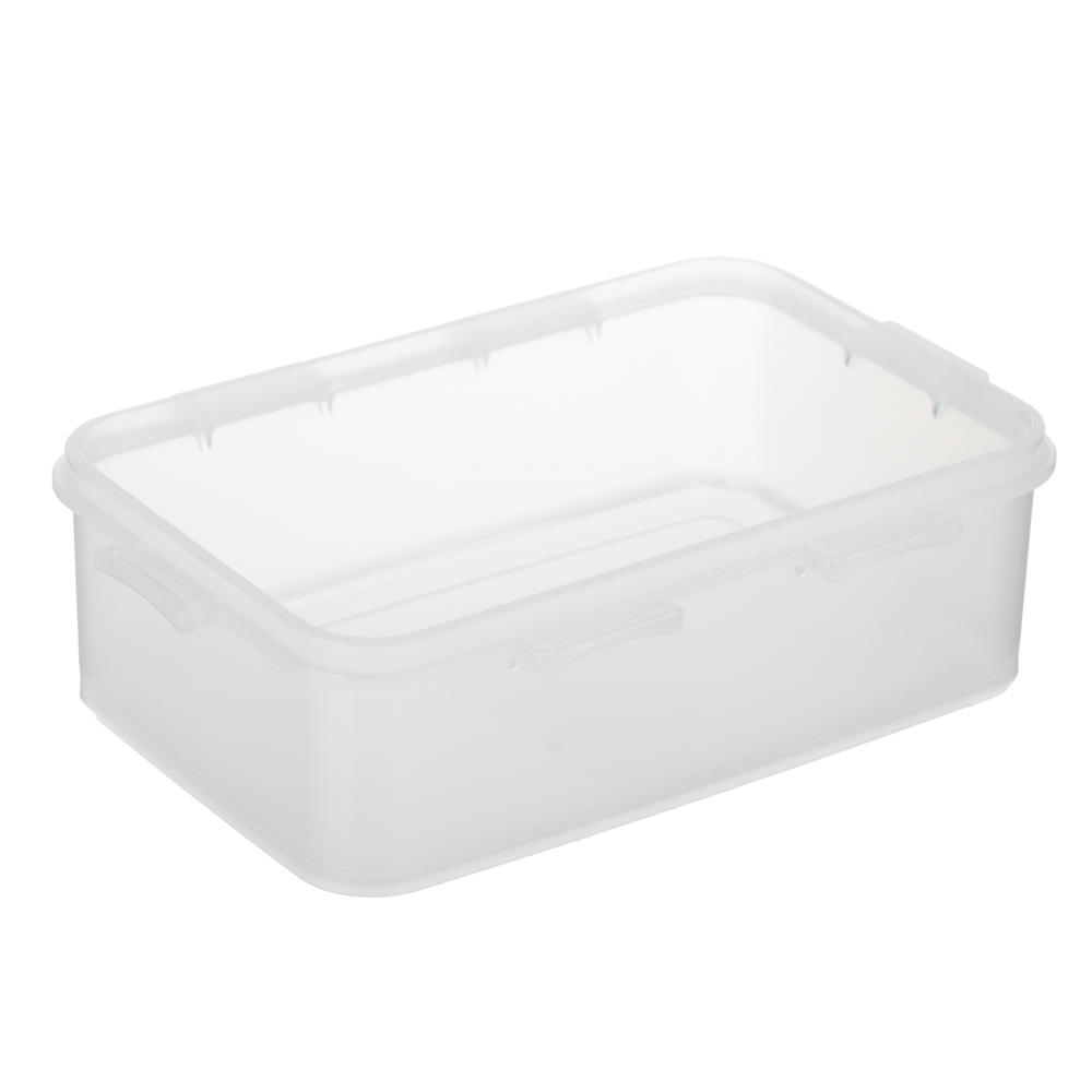 Контейнер герметичный для СВЧ с защелками, 0,5л, 160х110х55мм, пластик - #7