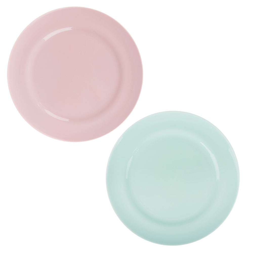 Набор тарелок d=200мм, 3шт, пластик, 2 цвета - #1