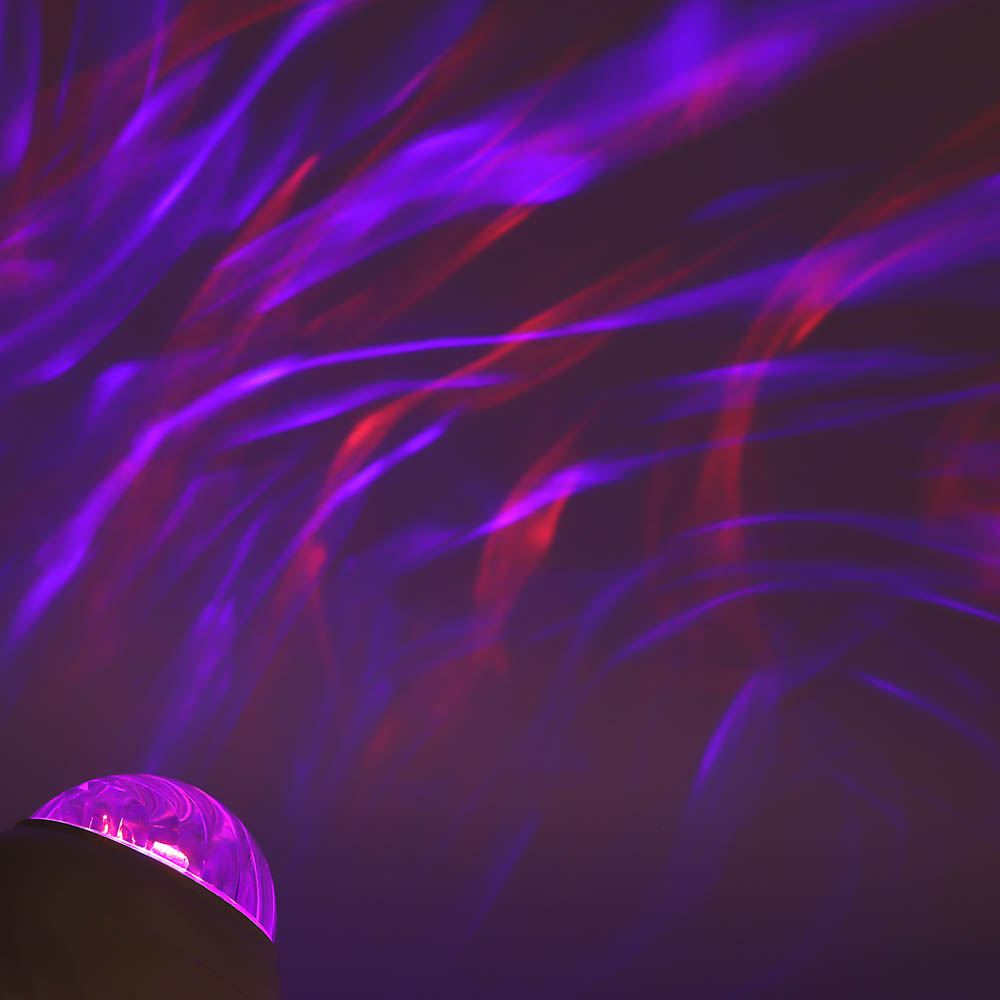 Светильник-ночник проектор неба BY Сфера, 3W, USB, пульт ДУ, D9×8 cм, пластик, белый - #11