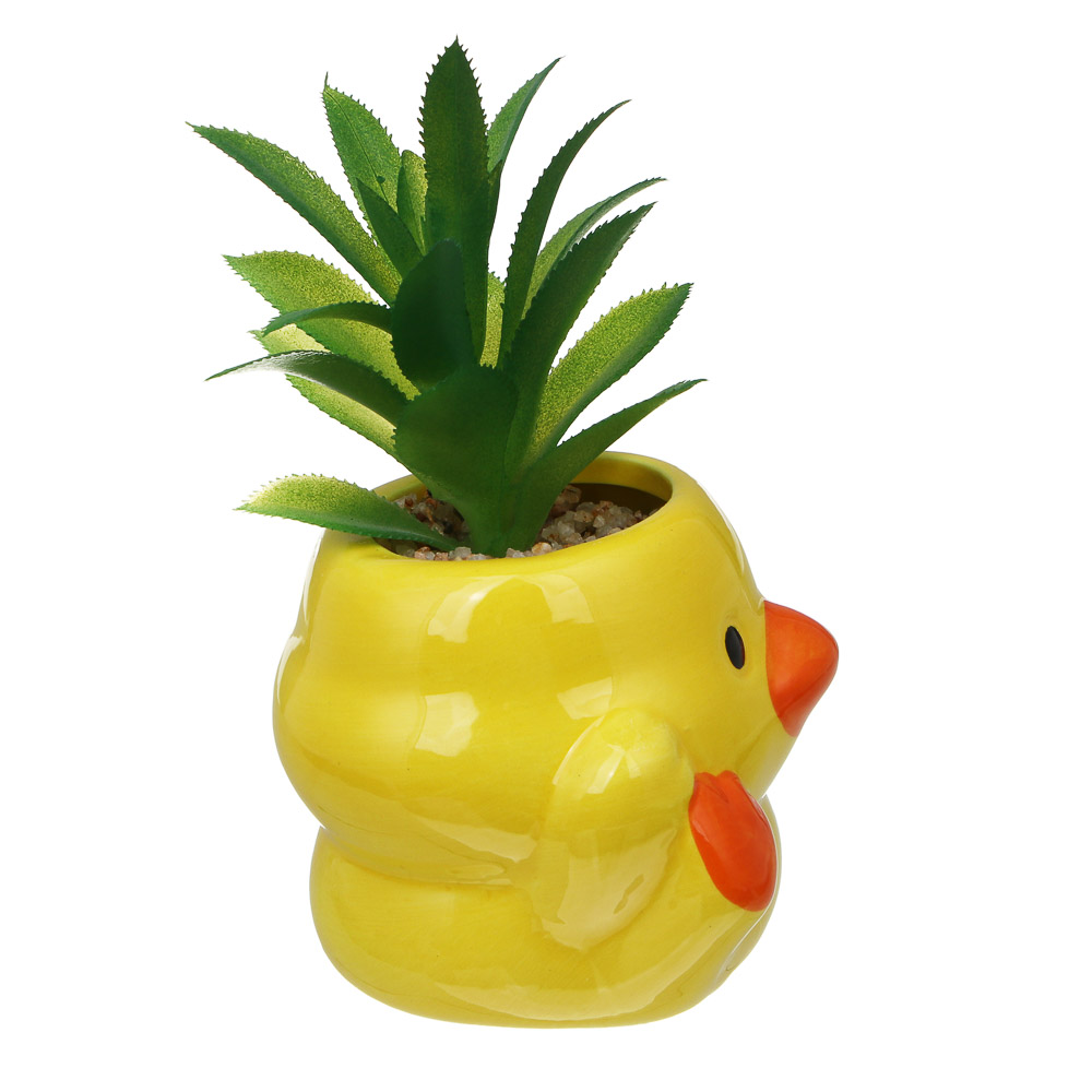 Суккулент искусственный в кашпо, 9х13-16,5 см, керамика, пластик, 2 дизайна - #4