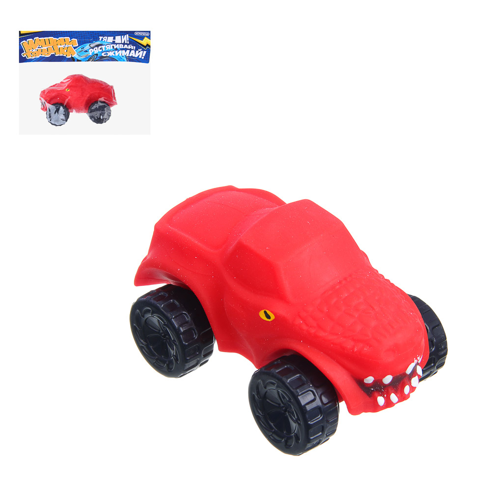 ИГРОЛЕНД Машинка растягивающаяся "Тянучка", песок, полимер, РР, 17х19х6,5 см, 6 дизайнов - #1