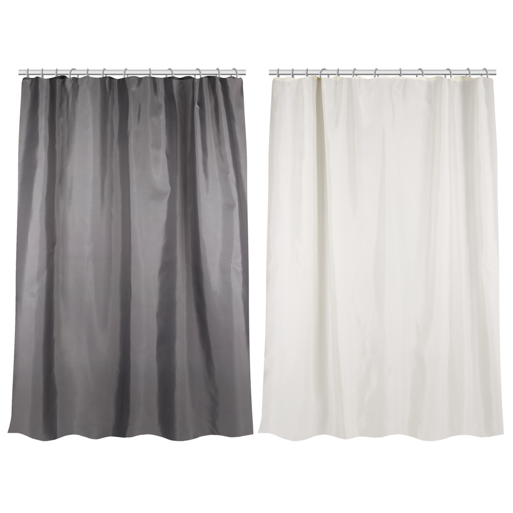 Шторка для ванной тм VETTA Ромбы, с утяжелителем, полиэстер 80 г/м2, 180x180 см, 3 цвета - #1