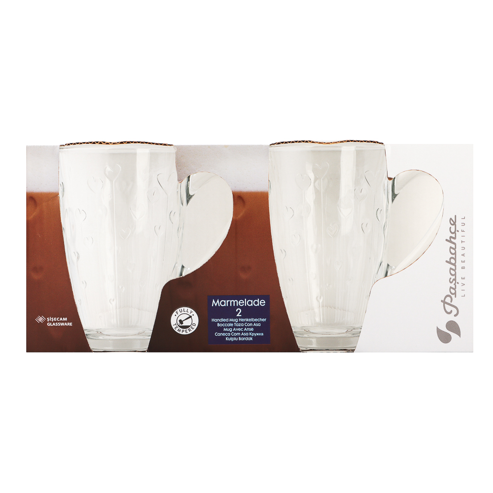 PASABAHCE Мармелад Набор кружек 2шт 325мл, стекло, 55823B - #7