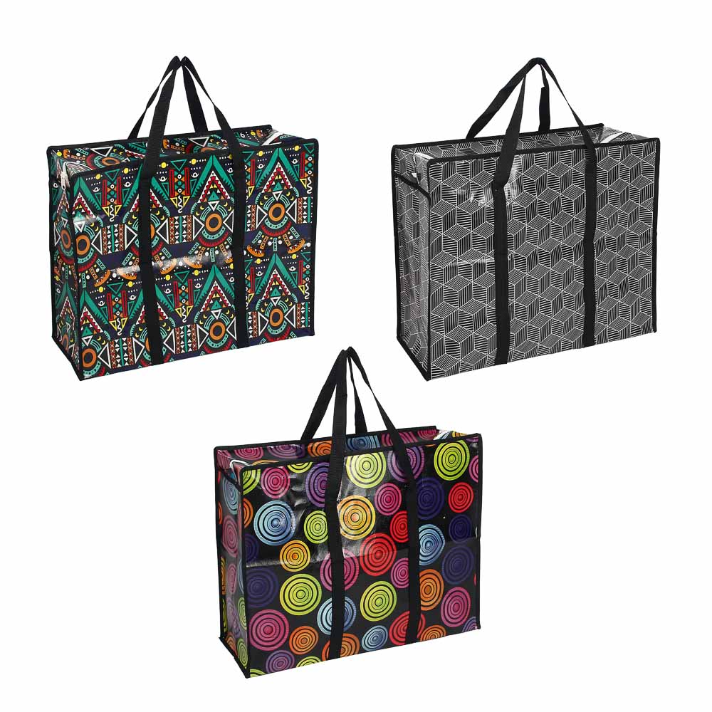 Сумка хозяйственная тм VETTA, 60x45x20см, 54 литра, до 8кг, полипропилен, 3 дизайна - #1