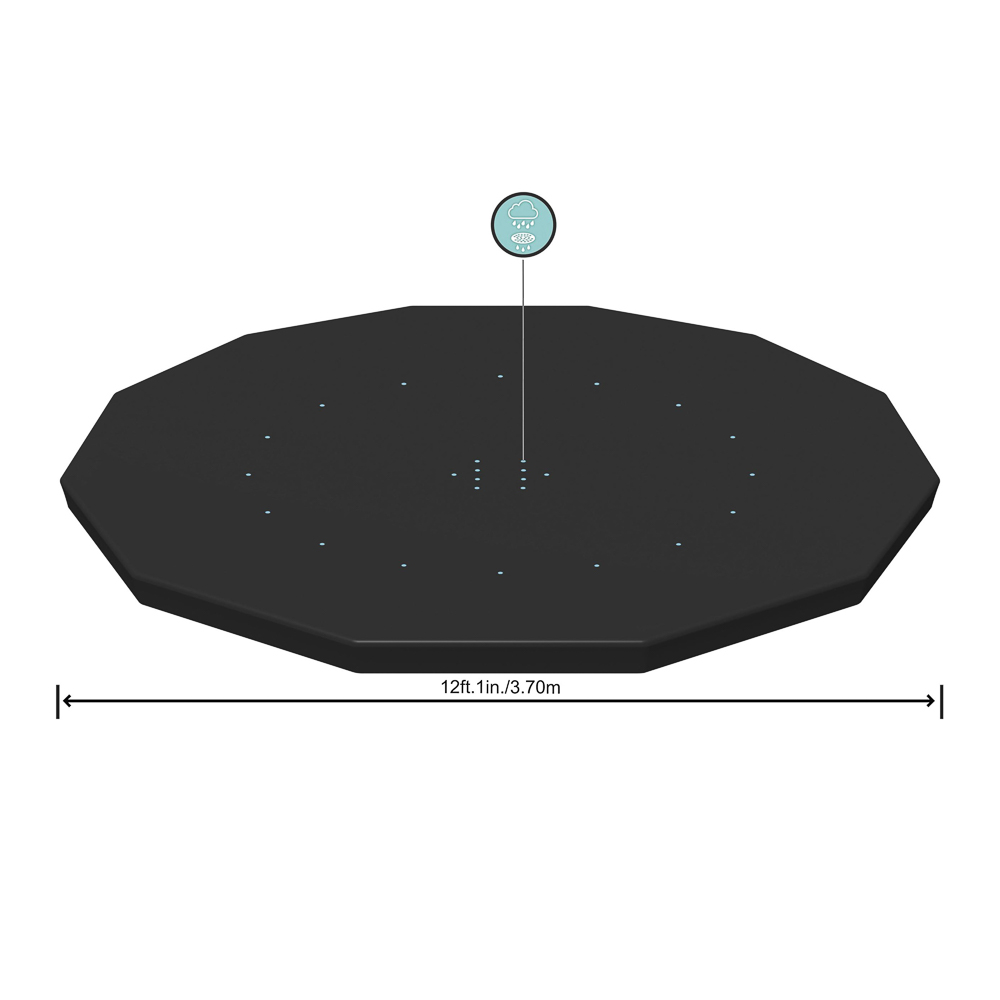Тент для каркасных и стальных бассейнов Bestway, d=366/360 см, 370 см - #2