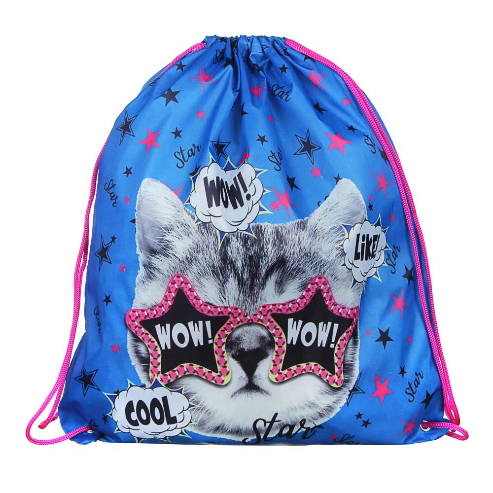 ВАУ!Стар / Старс Тим Мешок для сменной обуви на завязках, увеличенный размер 40x47см, полиэстер - #2