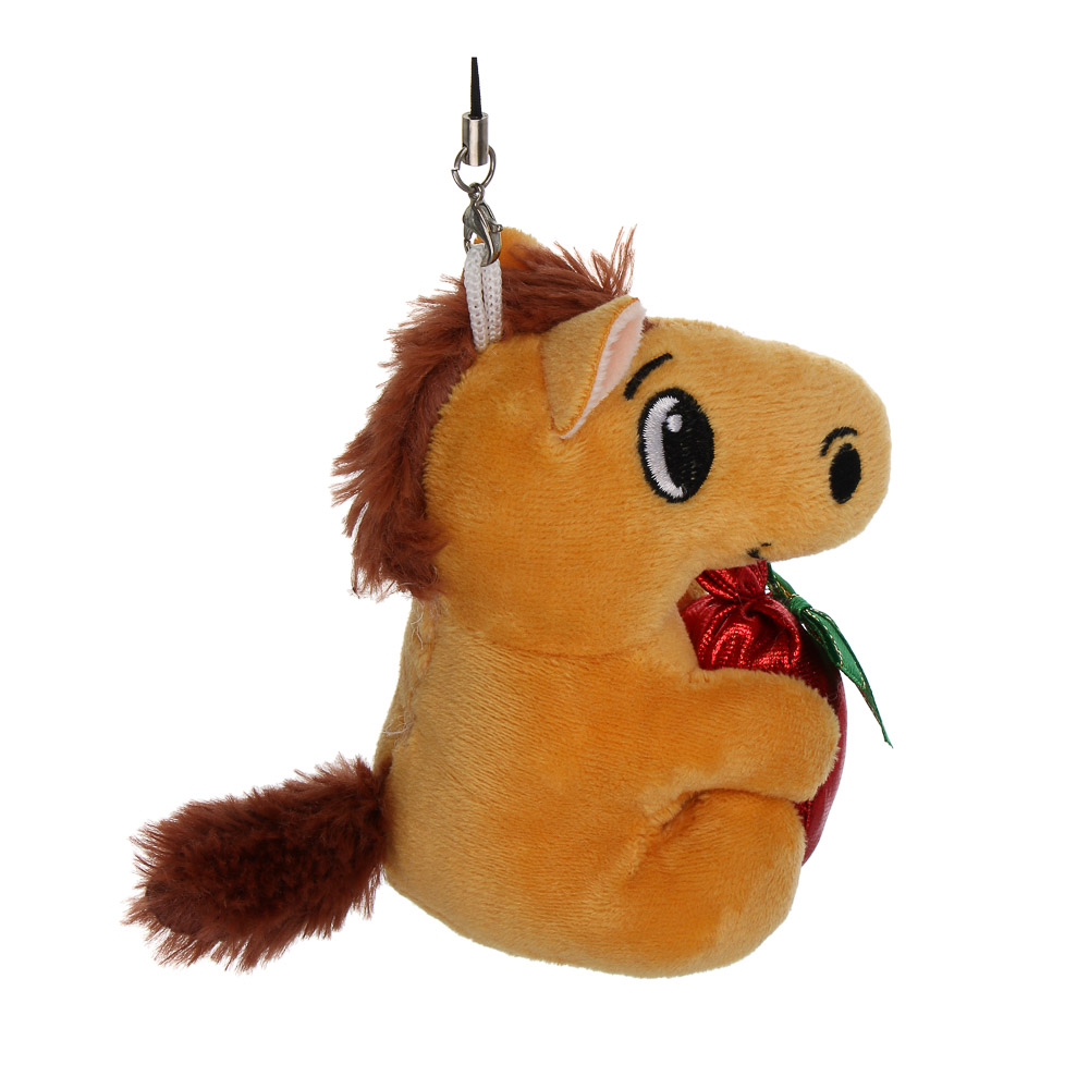 СНОУ БУМ Мягкий сувенир лошадка с мешочком на шнурке 8,5 см, полиэстер - #5
