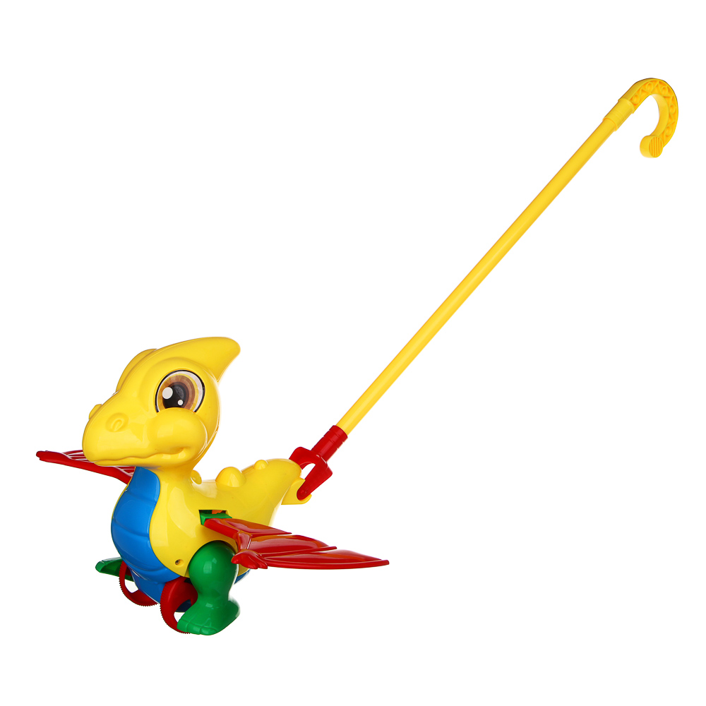 ИГРОЛЕНД Каталка с ручкой для малышей, 20х33х22см, PP, ABS, 4 дизайна - #1