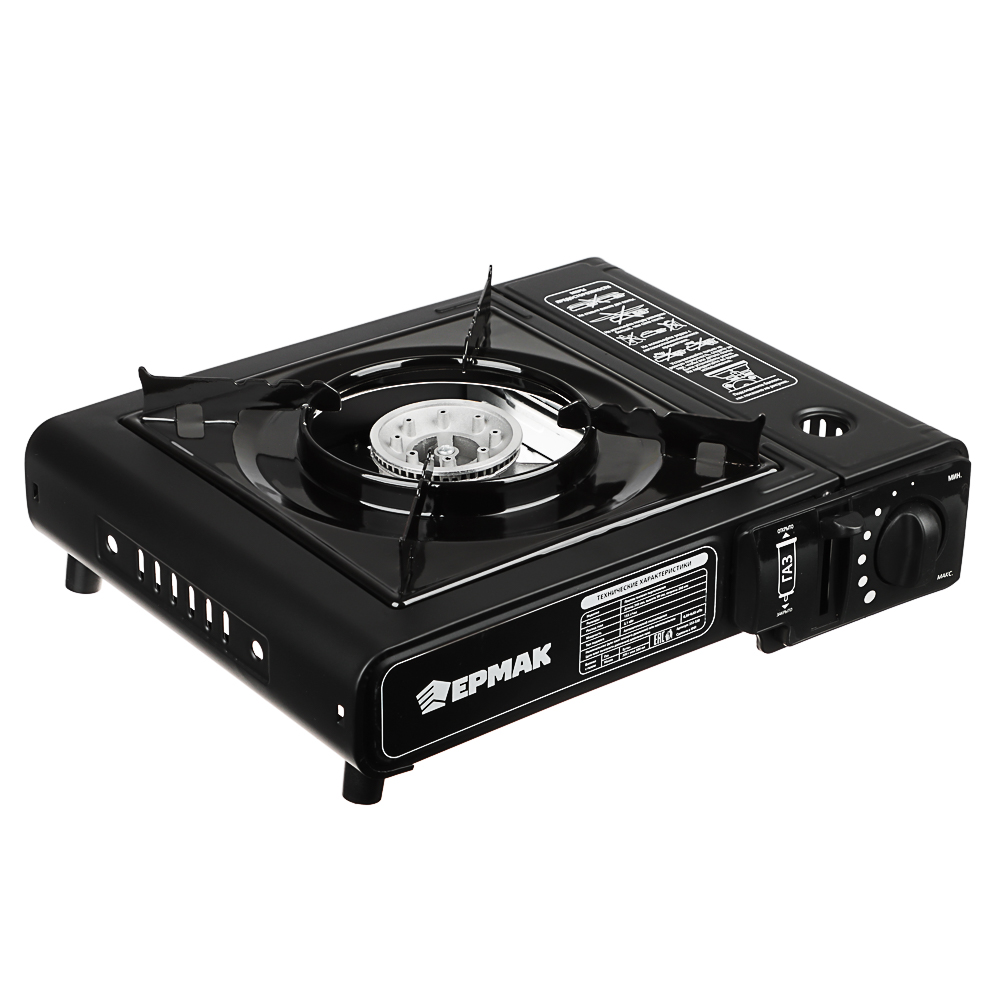 Плитка газ. к бал. с цанг. захватом портативная тм ЕРМАК, в кейсе, 34х26х9см - #1