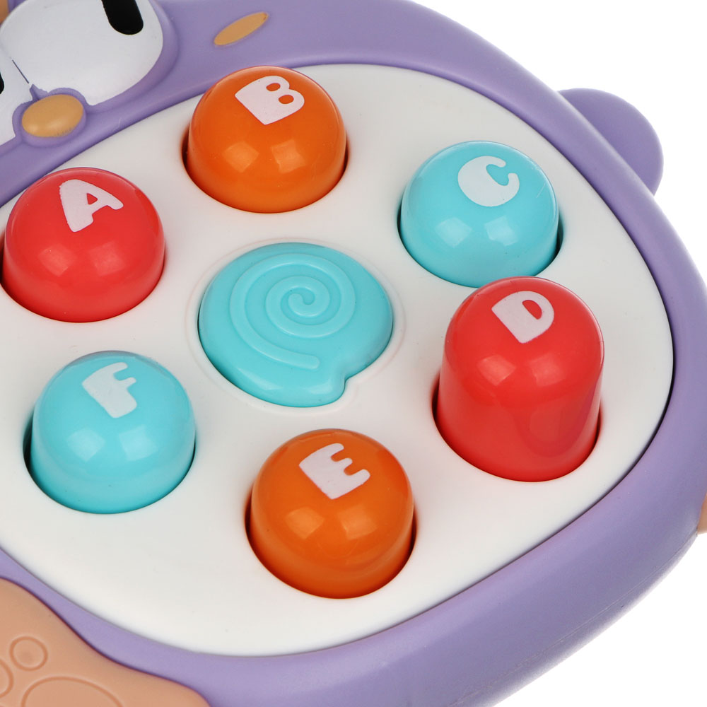 ИГРОЛЕНД Развивающая игрушка "Питомцы-кнопочки", ABS, 9,7х4х9,8см, 3 дизайна - #6
