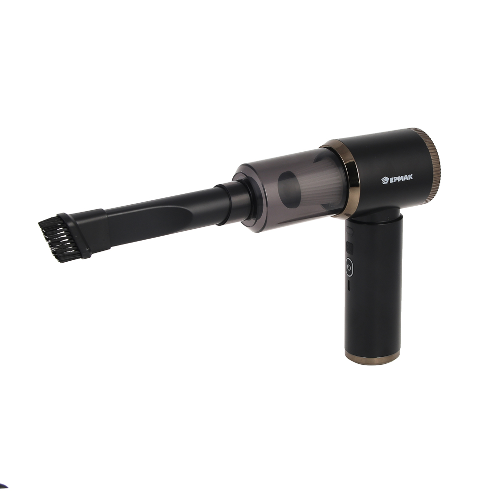 ЕРМАК Пылесос автомобильный, 8 насадок, 2 режима работы, 6000Па, зарядка от USB - #7