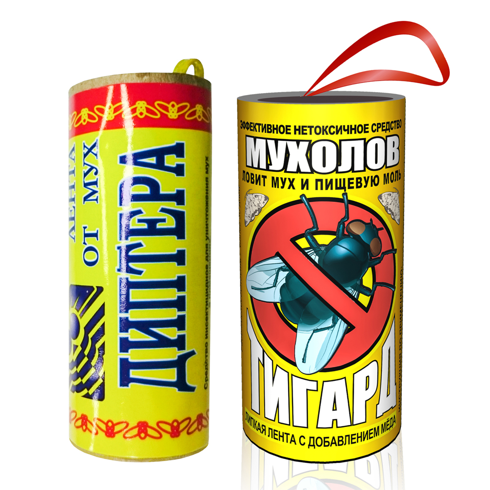Лента липкая от мух и пищевой моли Тигард/Диптера - #1