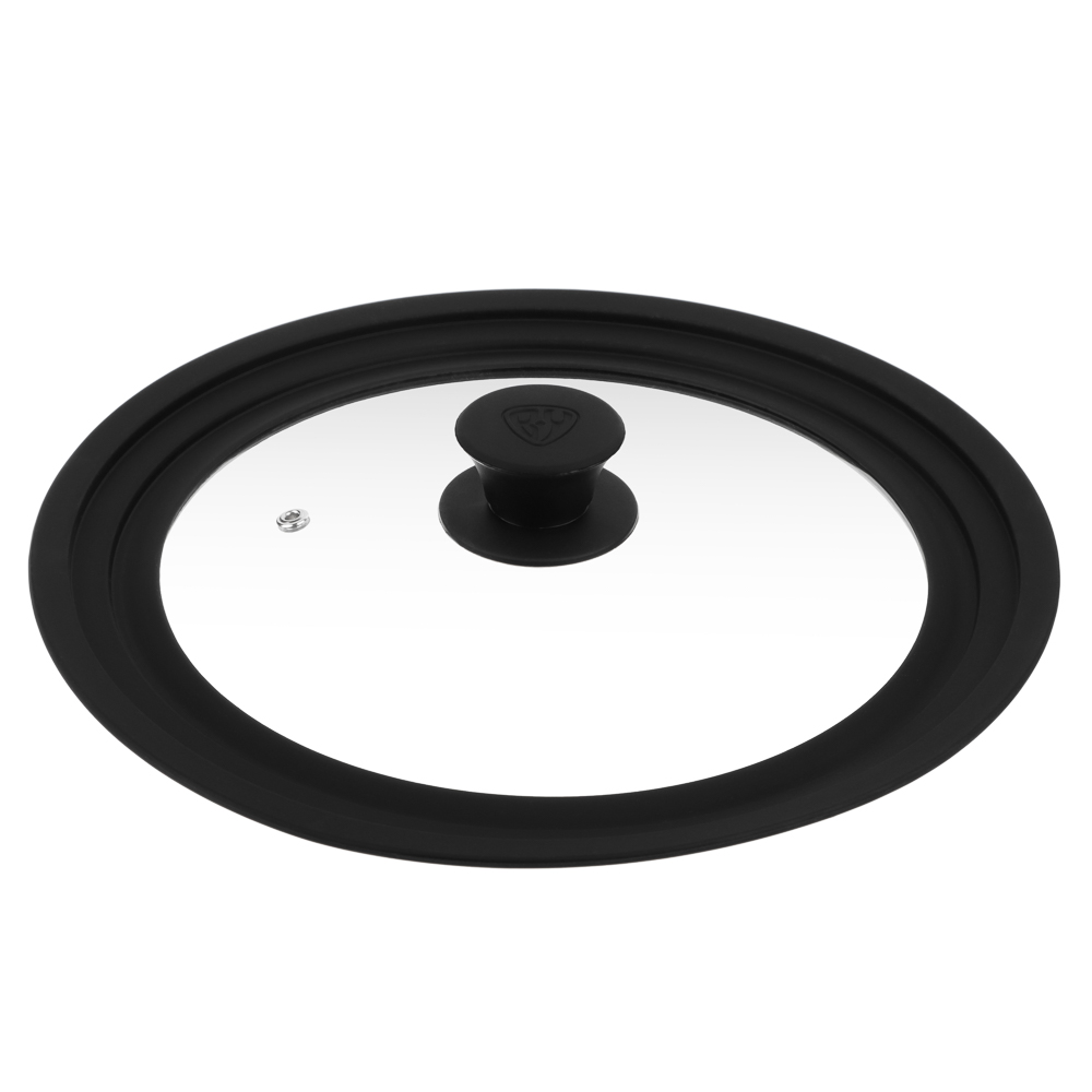 SATOSHI Крышка универсальная стекло/силикон с ручкой, 24-26-28см - #2