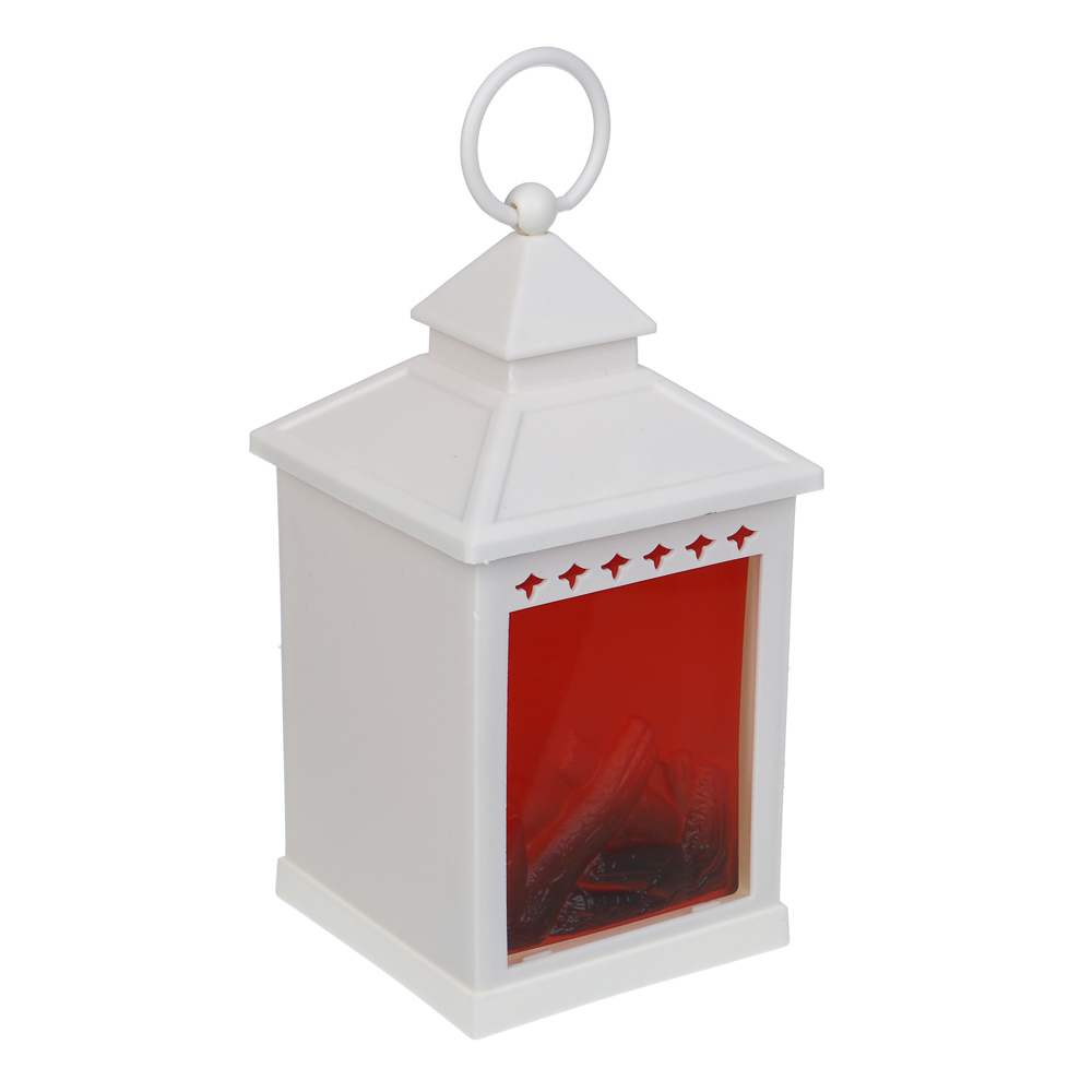 Светильник - камин декоративный LED тм СНОУ БУМ, 10,5x10,5x20см, PP, акрил, 3xААА, 1 режим - #1
