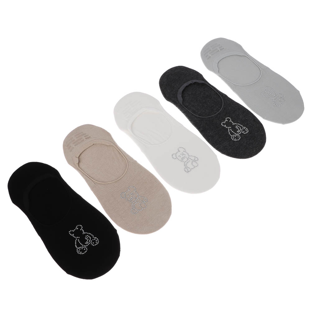 Носки-подследники с рисунком, тм Turkan, р. 36-41, 90%хлопок, 8% п/а, 2%лайкра,цвета в ас-те, РС7611 - #3