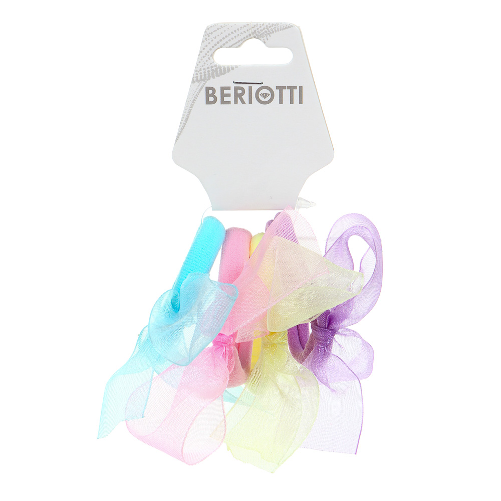 Резинки для волос с лентой Beriotti, 4 шт - #6