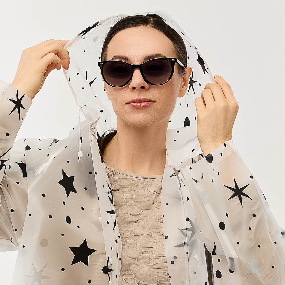 Дождевик "Звезды" тм INBLOOM, 105х62см, 110мкм, EVA - #5