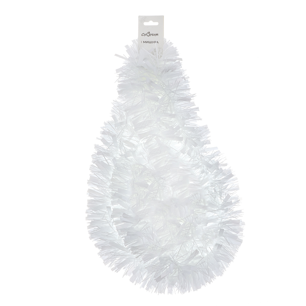 СНОУ БУМ Мишура 10x200см, ПЭТ, белая, 26-333 - #3