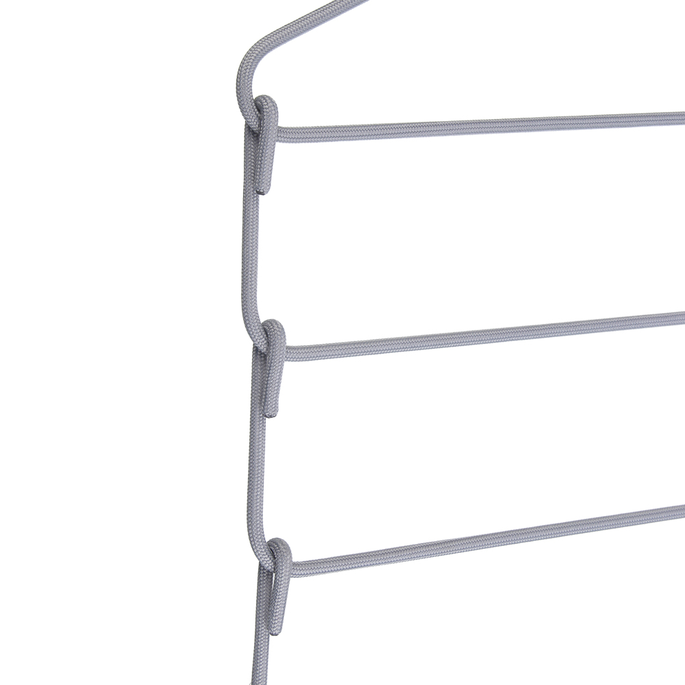 VETTA Вешалка-органайзер, 4 уровня, 41х42.5х0.38 см, металлическая с текстильным покрытием - #5