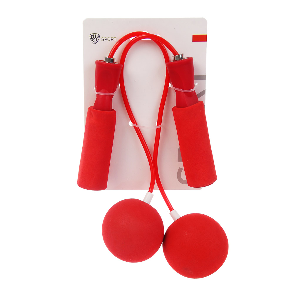 Скакалка беспроводная тм BY SPORT, d5мм, утяжелители d6,5см, 608Z, ПП, ПВХ, ЭВА, 4 цвета - #8