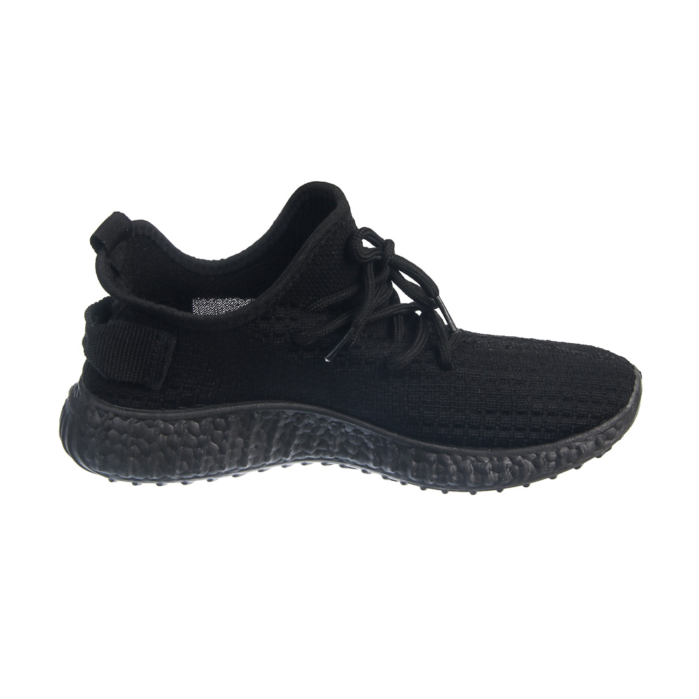 Кроссовки спортивные, р. 39, черные, полиэстер, ПВХ - #4