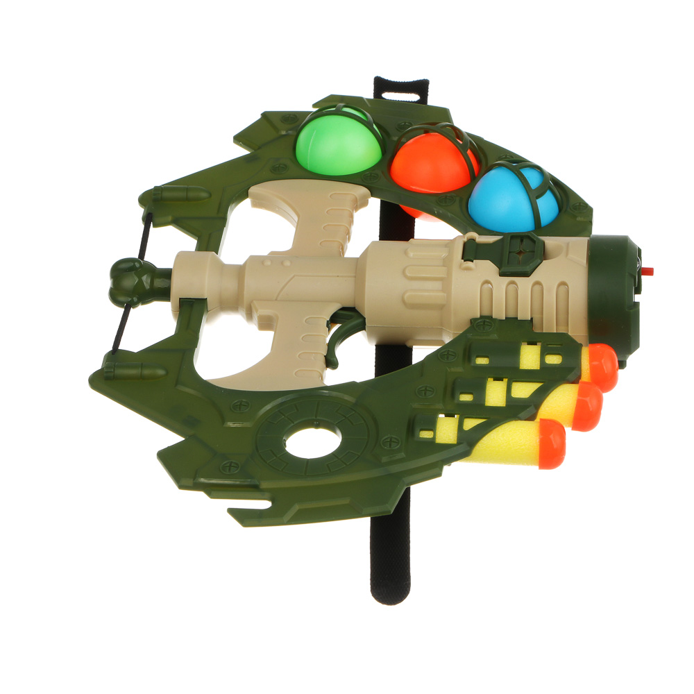 ИГРОЛЕНД Набор игровой "Арбалет с пулями и шариками", свет, 3хAG3, АBS, РР, EVA, 2 диз., 21х3х28см - #14