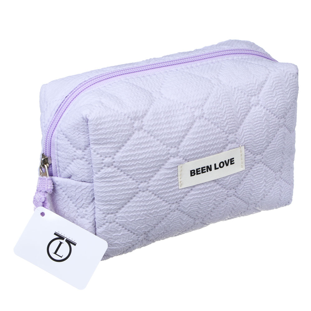 ЮL Косметичка стеганая дутая Килт, 100% ПЭ, 17х12х8см, 2 цвета - #6