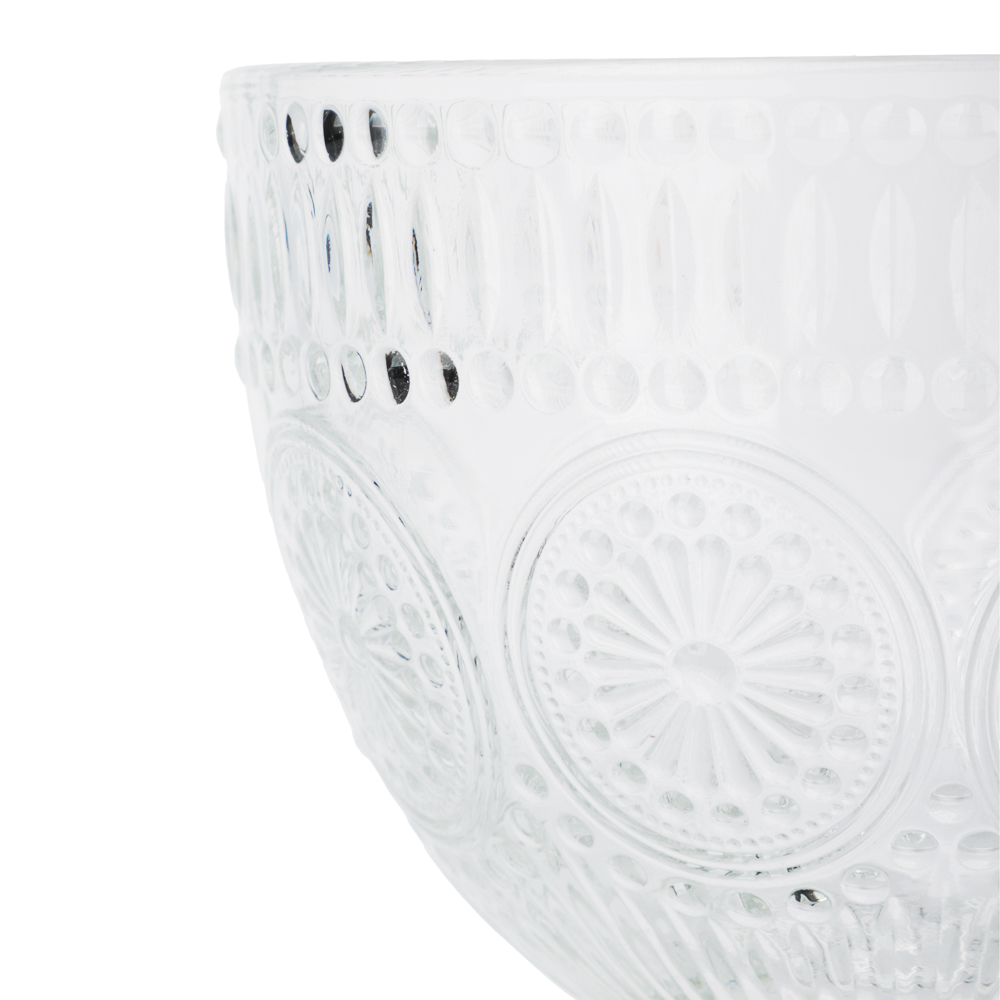 MILLIMI Кружка с рельефным рисунком на ножке, 420 мл, стекло - #3