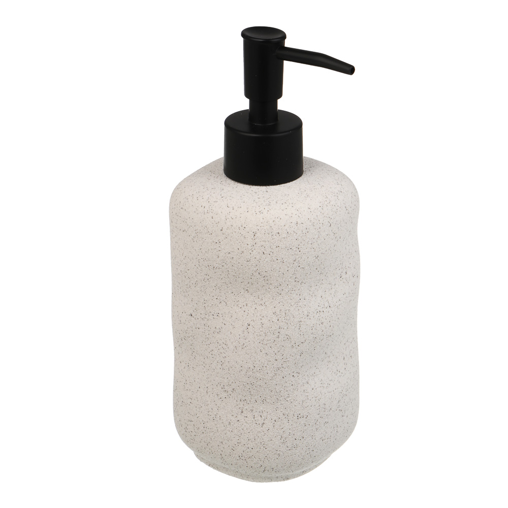 Диспенсер для жидкого мыла тм VETTA Верона 360мл, керамогранит, белый, 7,6x7,6x14/20см - #1