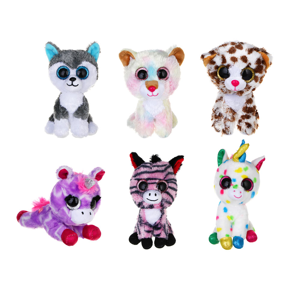 ИГРОЛЕНД Игрушка мягкая "Глазастик", 15 см, полиэстер, 6 диз. - #1