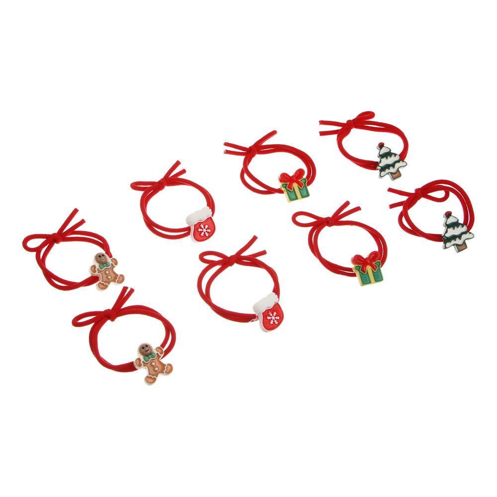 Резинки для волос 2 шт, тм ЮНИLOOK, d5см, полимер, 6 дизайнов, #4 - #1