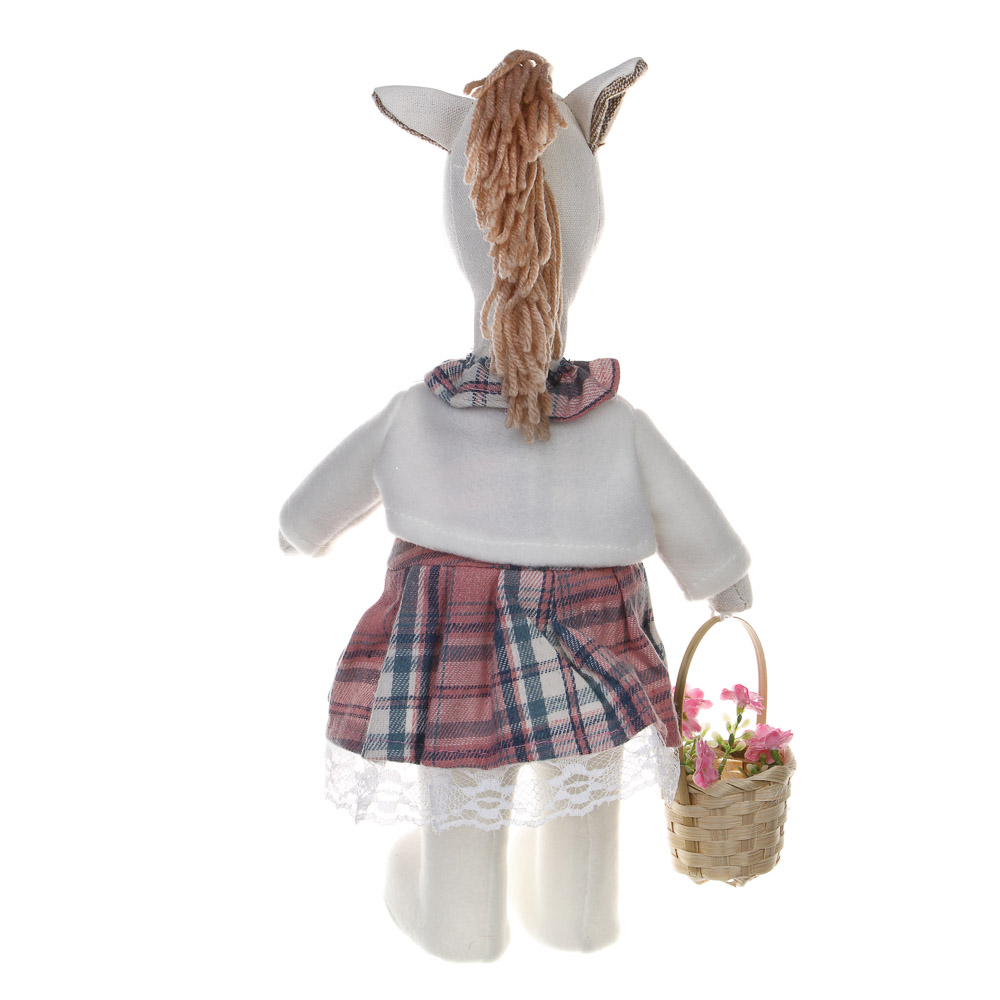 СНОУ БУМ Сувенир Лошадка в платье 13x12x30 см, полиэстер, 26-741 - #5