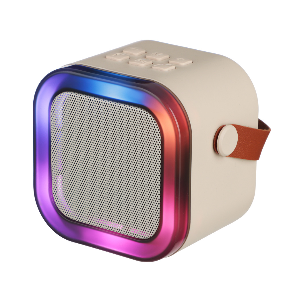 Колонка беспроводная BY Party караоке, 2 микрофона, 3Вт, 400мАч, BT5.3, USB, ВШГ 9x9x7см, белый - #4