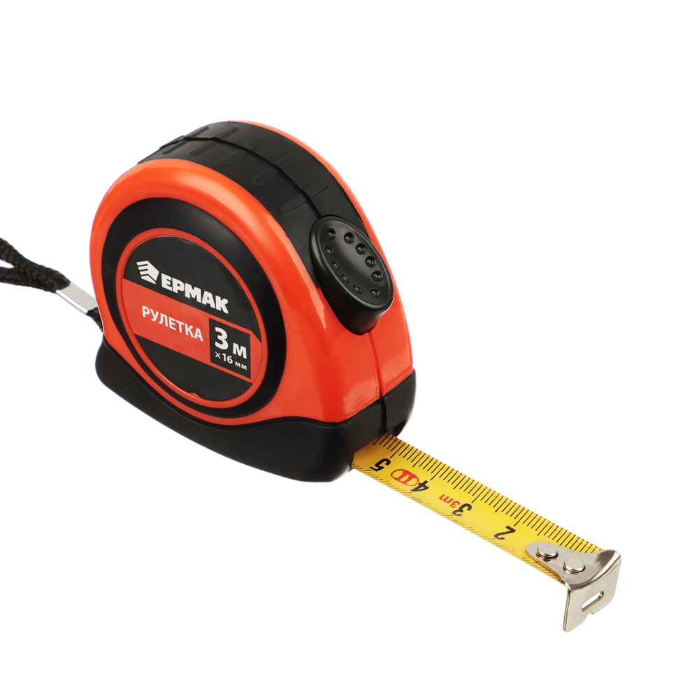 ЕРМАК Рулетка "Автостоп", двукомп. корпус, 3мх16мм - #1