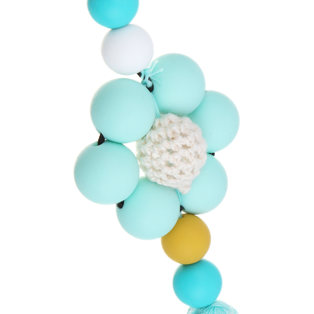 LADECOR Подвеска-брелок, ромашка с кисточками, пластик, полиэстер, 6 цветов, 16см - #4