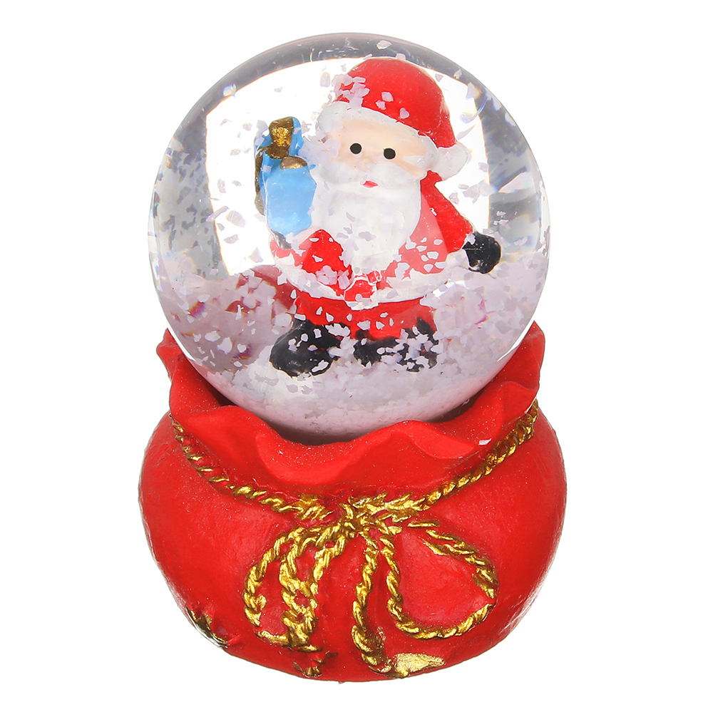 Снежный шар светодиодный СНОУ БУМ 6,3 см, полистоун, с Дедом Морозом, 4 дизайна - #3