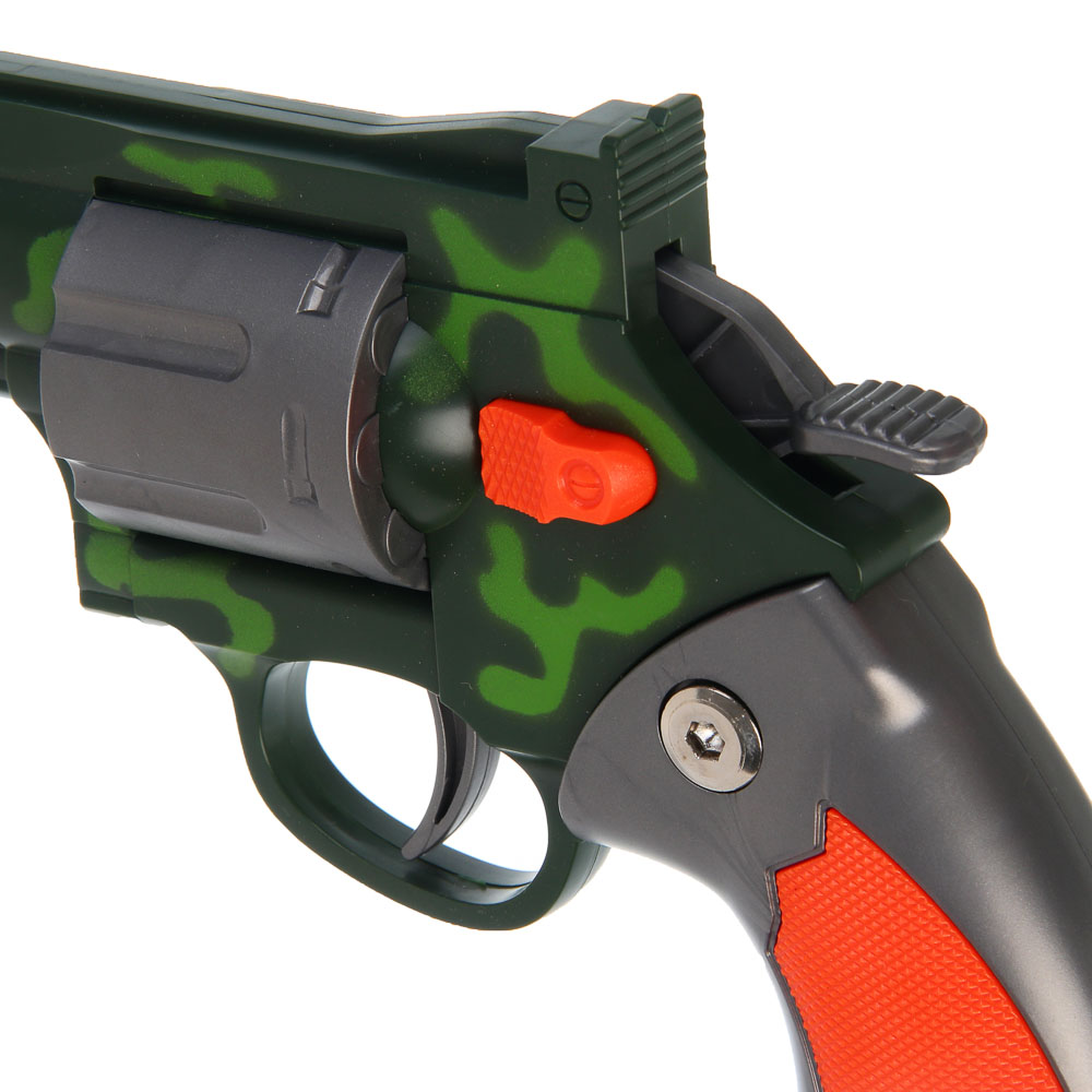 ИГРОЛЕНД Револьвер с мягкими пулями 8 шт, металл, ABS, 27,5x4,8x18,5см, 4 дизайна - #8