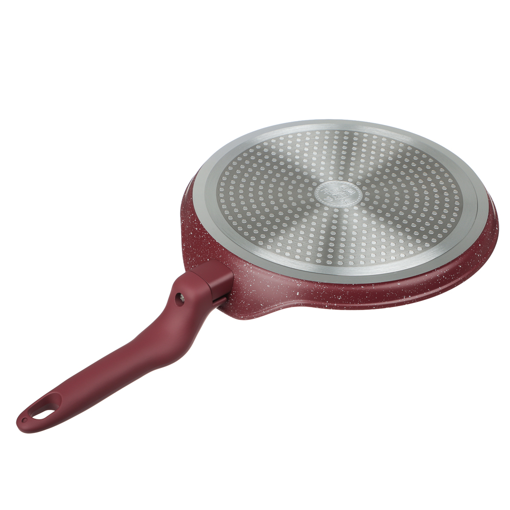 Сковорода литая блинная тм SATOSHI Мари d24см, антипригарное покрытие мрамор, индукция, 3 цвета - #8