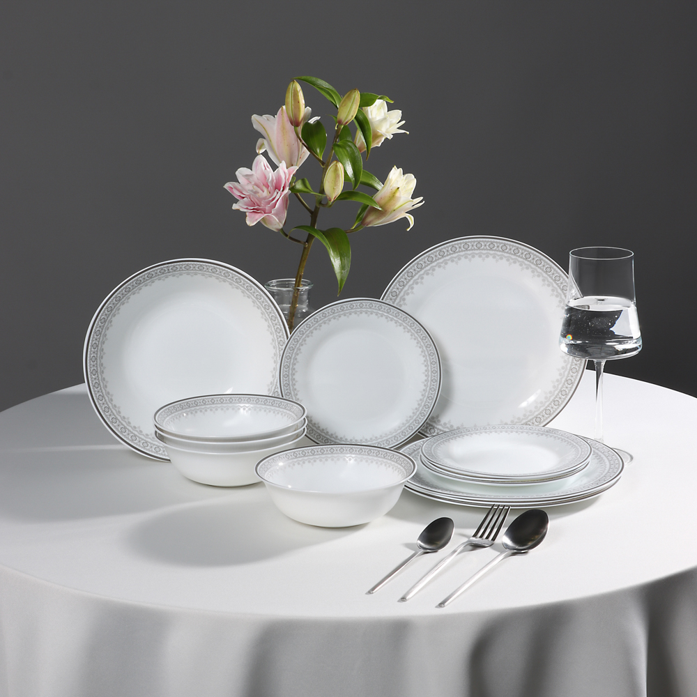 MILLIMI Минта Набор столовой посуды 13 пр., опаловое стекло - #12