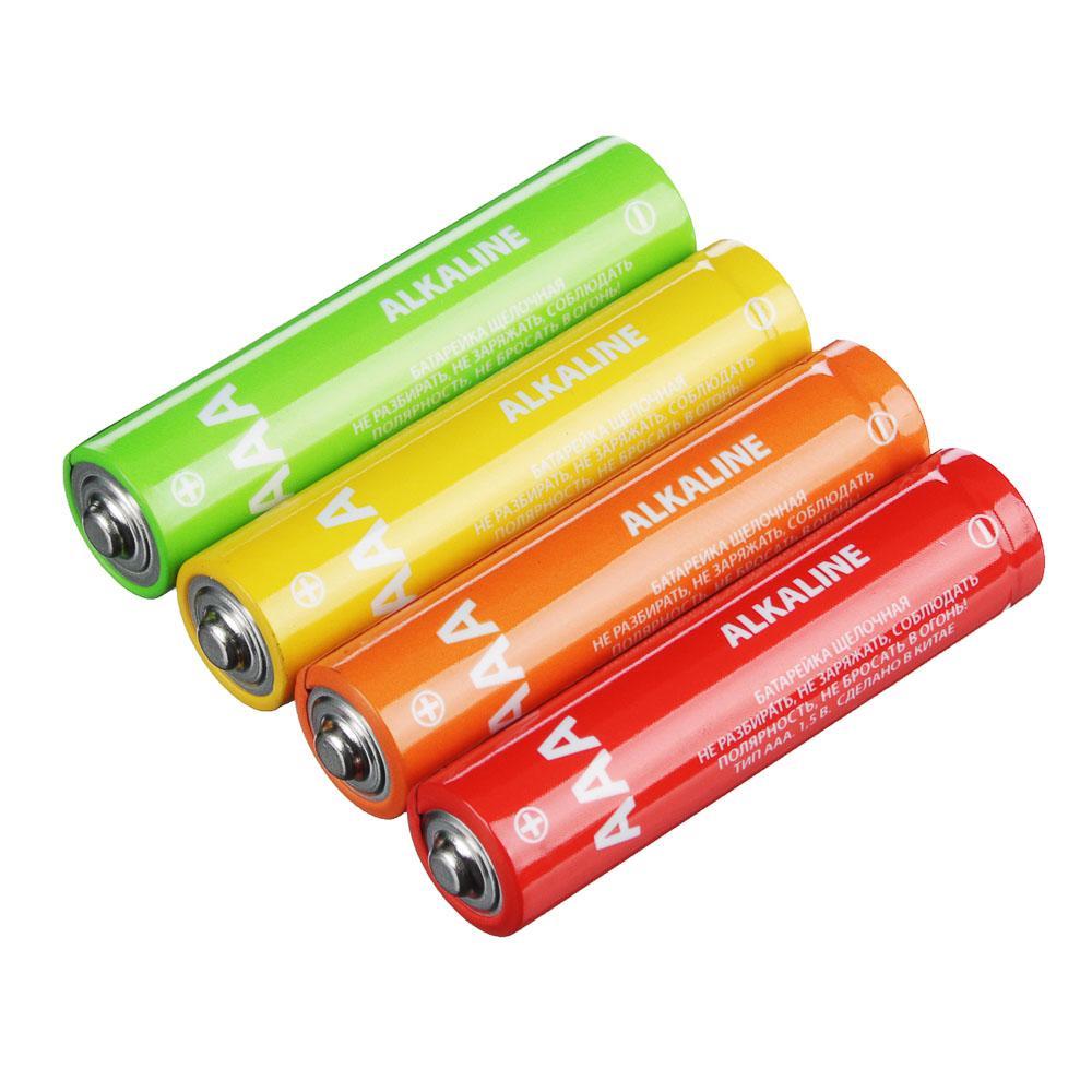 Первая цена Батарейки 4шт, тип АAA, "Alkaline" щелочная, BL - #2