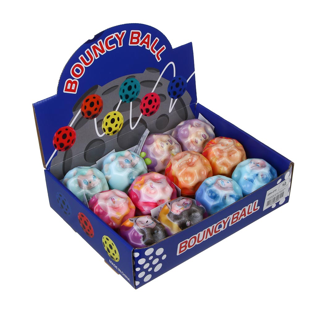 ИГРОЛЕНД Мяч-метеор повышенной прыгучести, PU, 7см,  6 цветов - #3