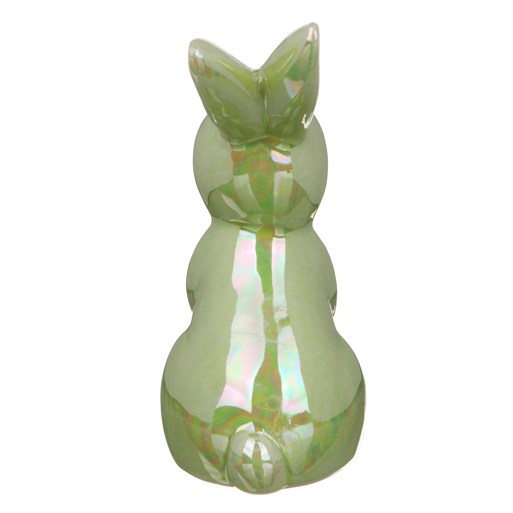 LADECOR Фигурка в виде зайчика с яйцом, керамика, 3 цвета, 11,2х7,4 см - #6