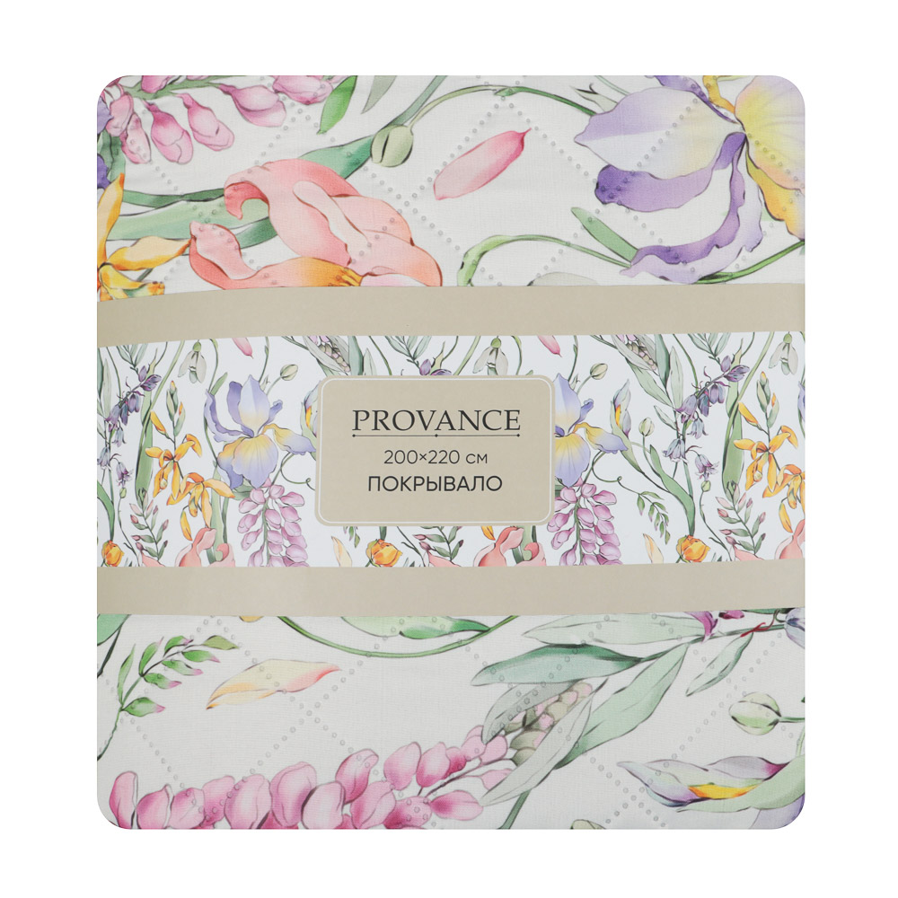 PROVANCE Ботаника Покрывало стеганое принтованное 200х220см, 100% полиэстер, 2 дизайна - #10