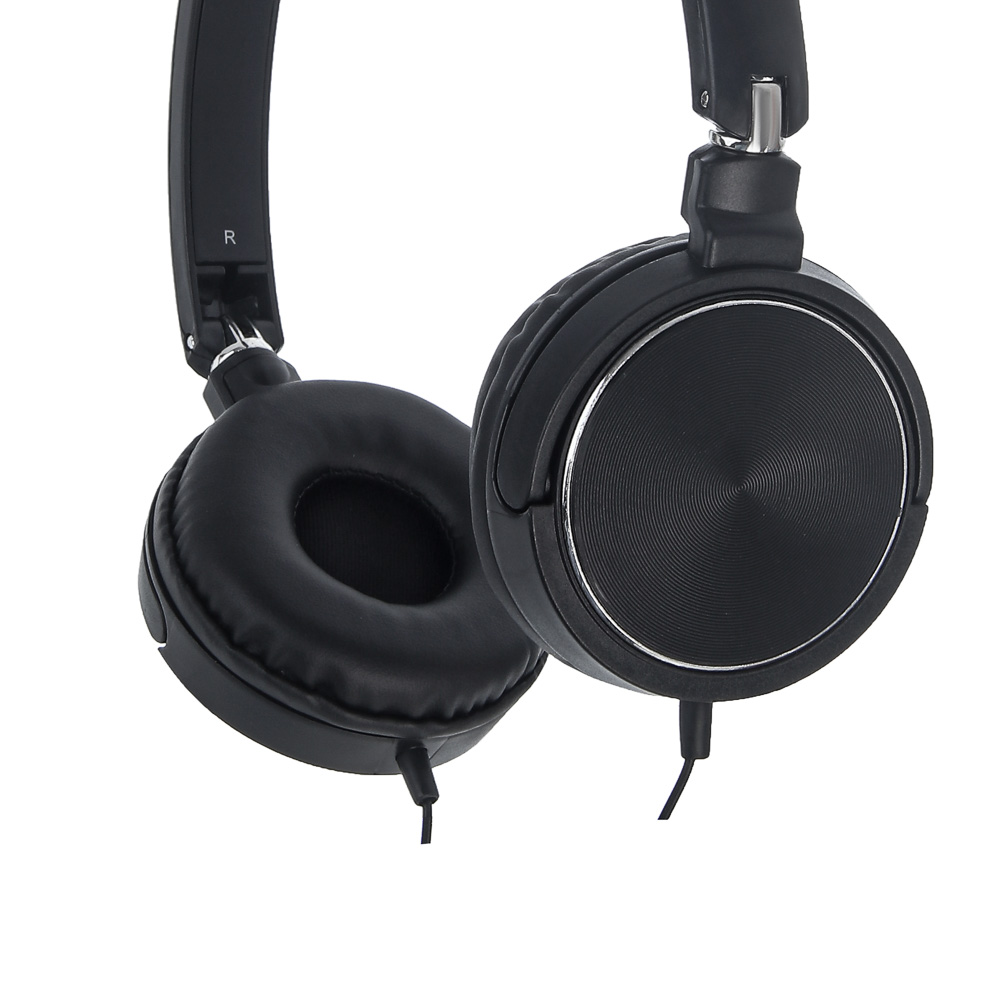 FORZA Наушники проводные накладные SonicWave, поворотные, пластик, кабель 120 см, чёрный - #5