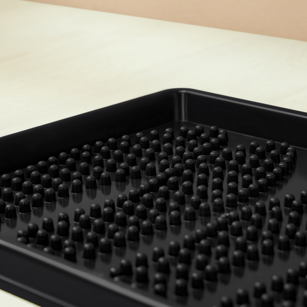 Лоток для обуви 43х39х3см, пластик, черный - #8